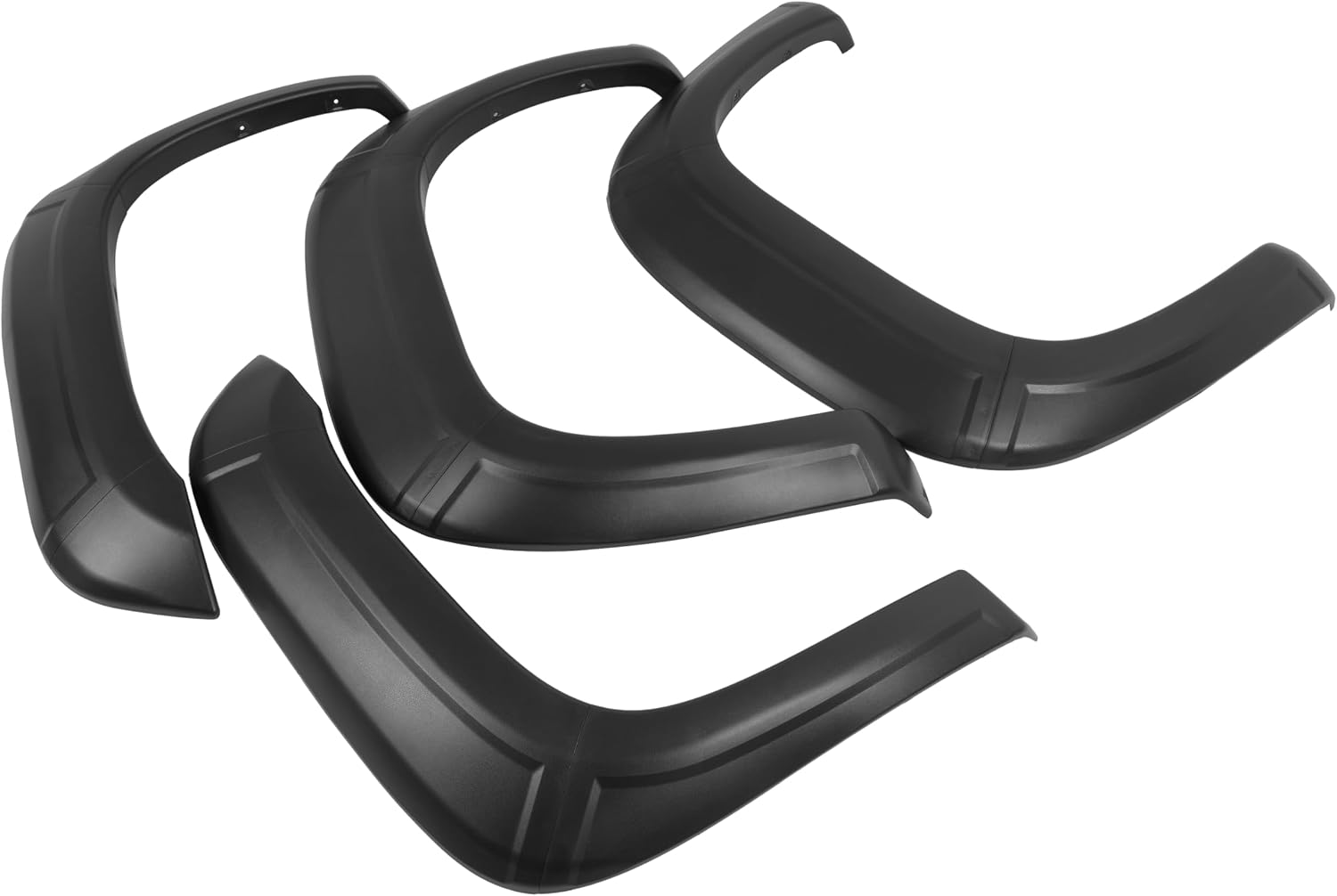 ALMULOO 10Pcs Fender Flares Compatible with 2007-2013 GMC Sierra 1500 w/5.8 Ft Bed (Short Bed) Only Wheel Arch Covers Plastic(PP) Textured Black 2X2Pcs Front and 2X3Pcs Rear Fender Flares