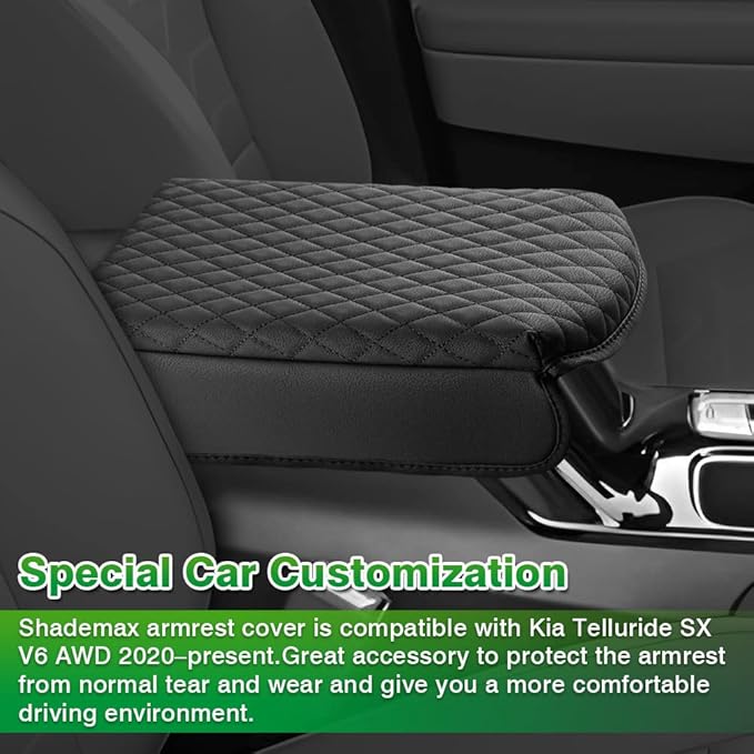 Shademax Center Console Cover for Kia Telluride Accessories 2026 2025 2024 - Image 3