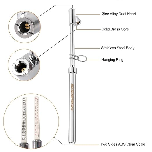GODESON Dual Head Tire Pressure Gauge, Heavy Duty Pen Tire Gauge Range - Image 3