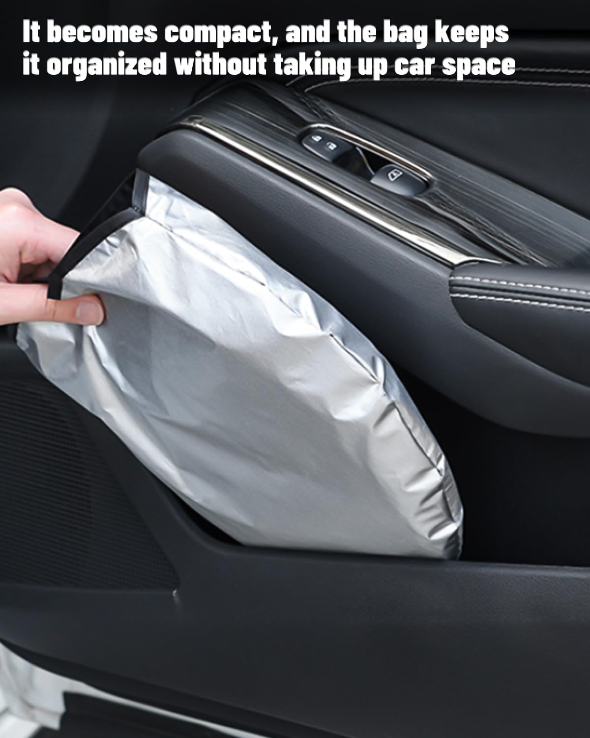 Sunset Beach Car Windshield Sun Shade Compatible with Honda CRV 2017-2022, Foldable Reflective Window Sunshade for UV Protection & Heat Reduction