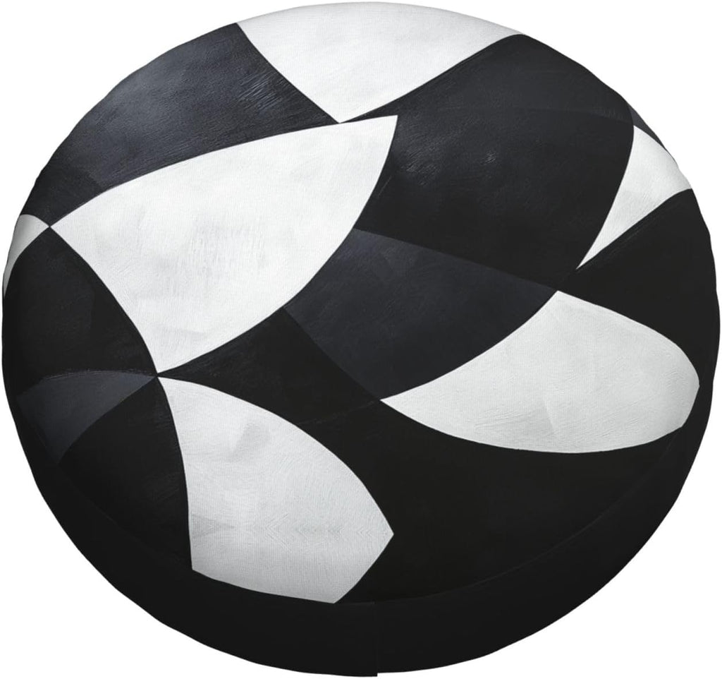 Black and White Pattern Print Universal Spare Tire Cover for RV, Jeep | Wheel Protector Fits Rv, Trailer, Jeep, Shield Tires From Sun, Dirt And Rain For Outdoor Storage