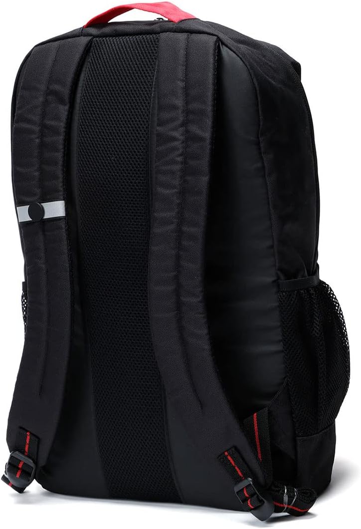Porsche Motorsport Backpack | Padded shoulder straps and back panel, Mesh bottle side pockets, Front pocket with reverse coil zip