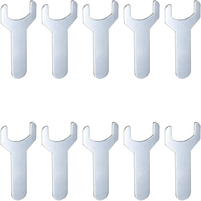 HARFINGTON 10pcs Small Wrench 22x70x2mm Metric U-Shaped Single Open Ended by HARFINGTON