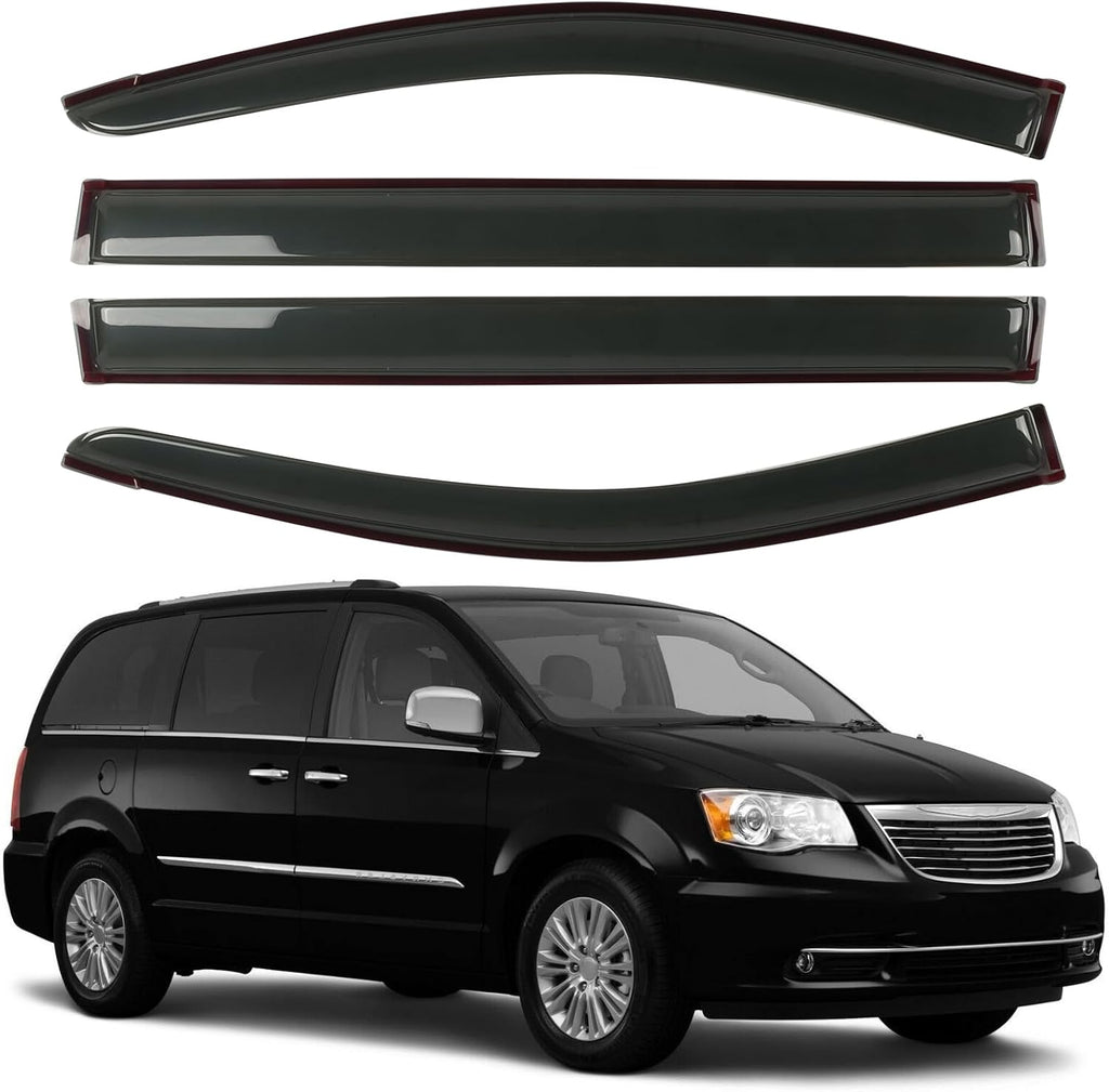 Rain Guard Fit for 2008-2020 Dodge Grand Caravan, 2008-2016 Chrysler Town &