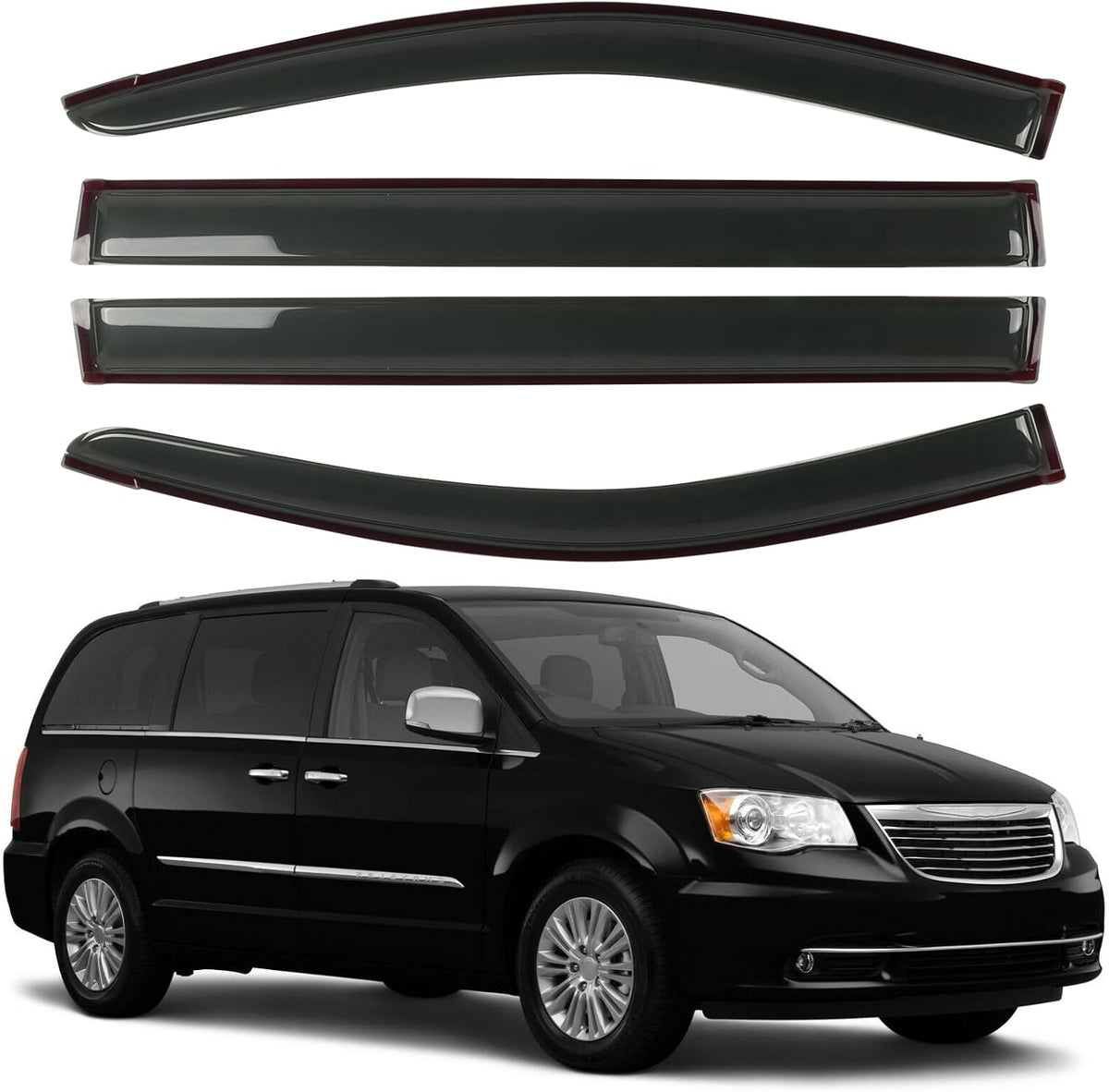 Rain Guard Fit for 2008-2020 Dodge Grand Caravan, 2008-2016 Chrysler Town &