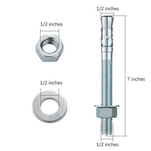 1/2x7" 50Pcs Inch Standard Fasteners - Image 2