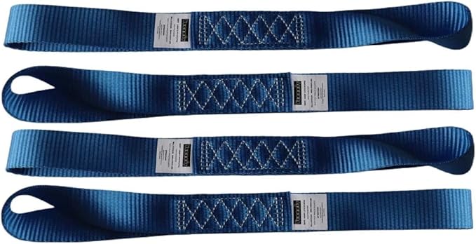 Heavy Duty Soft Loop Tie Down Straps 1.5 inches 18 inches 10, 000 LBS Breaking - Image 2