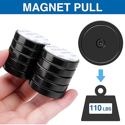 LOVIMAG 50 Pack Strong Neodymium Magnets, 110 LBS Black - Image 3
