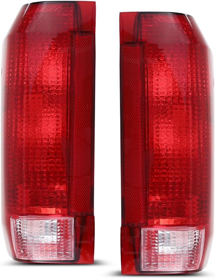 G-PLUS Tail Lights Compatible with Ford Bronco/F150 1990-1996/Fit Ford F250 F350 1990-1997,E9TZ13405C E9TZ13404C, Rear Brake Lamps Assembly w/o Blubs Driver and Passenger Side