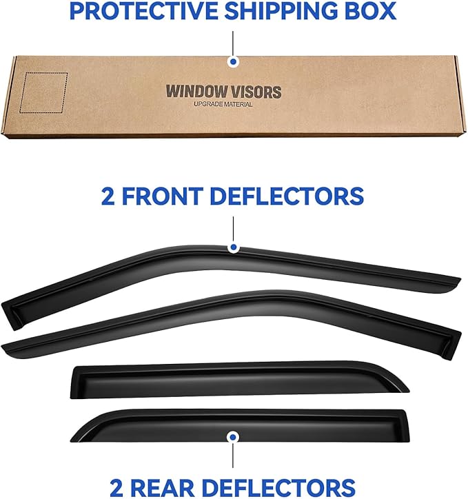 Window Visors Rain Guards Shield - Image 5