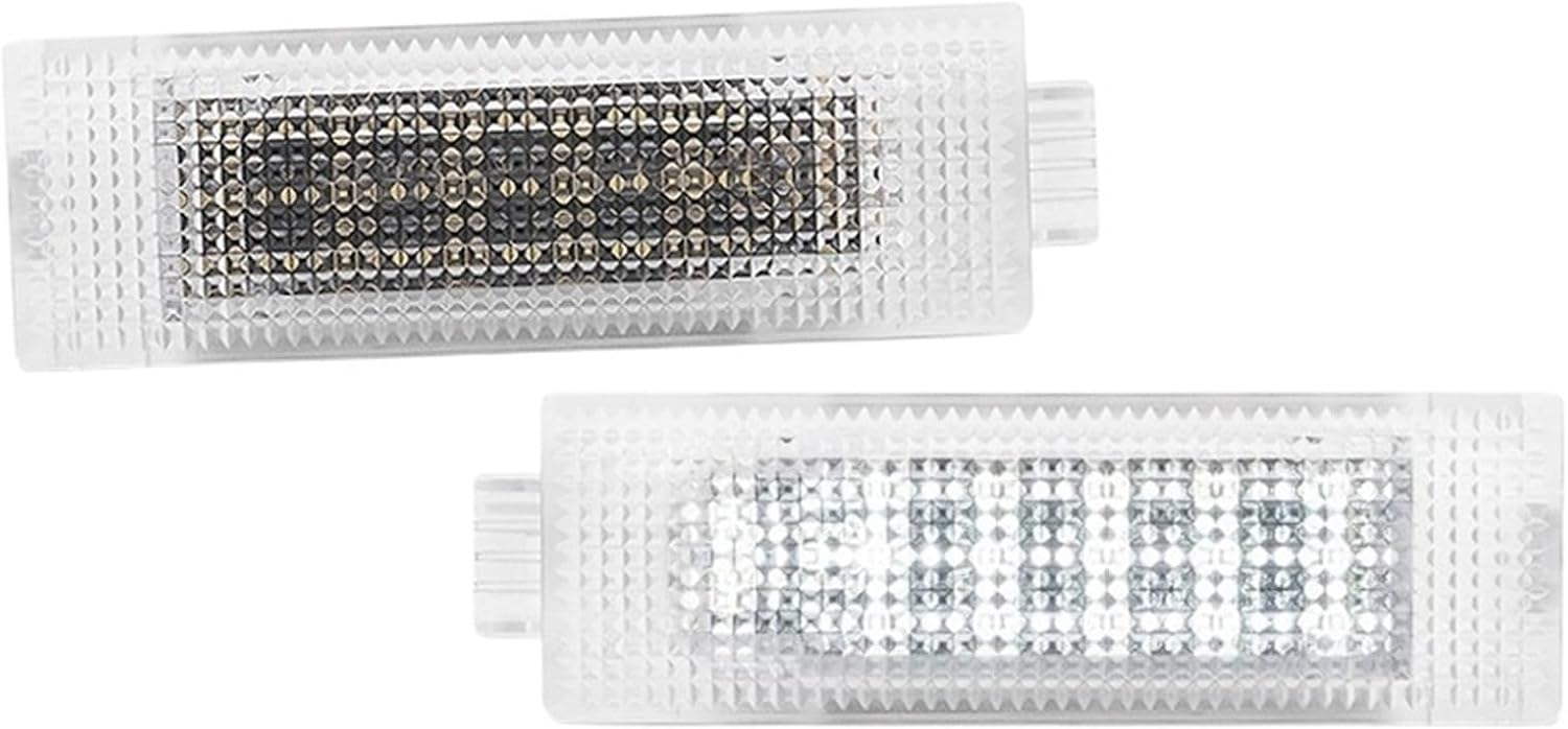 2Pcs Compatible With Alfa Romeo 147 156 159 166 4C Brera Compatible With Giulia Giulietta Mito Compatible With Stelvio Spider White Luggage Trunk Door Glove Box Light