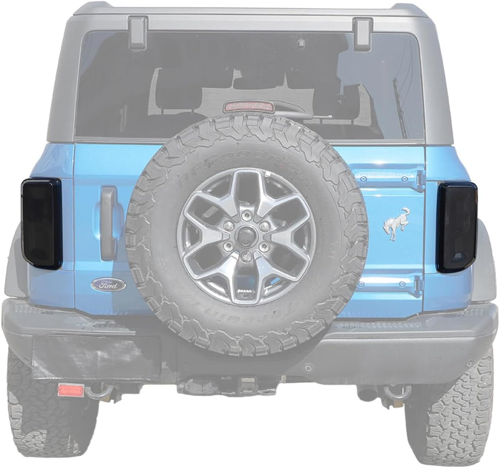 Tail Light Guard Cover Trim for 2021-2026 Ford Bronco Rear Tail Lamp Protector Taillight Exterior Accessories, 2Pcs