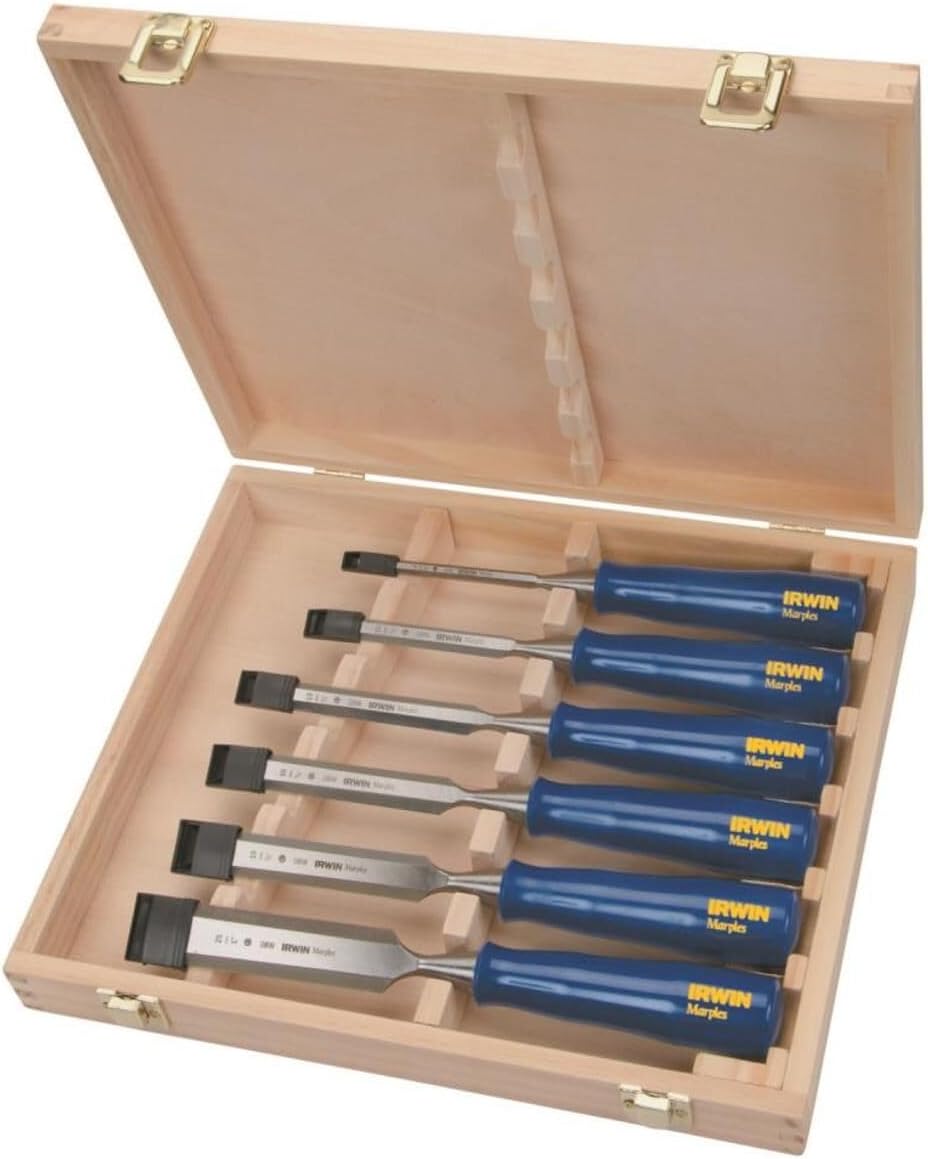 irwin marples chisel set for woodworking, 6-piece (m444sb6n), main product view