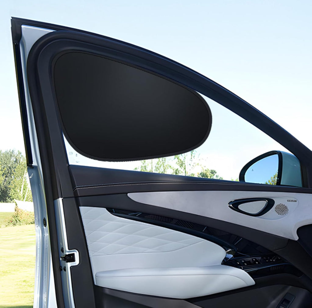 1Pc Car Side Window Sun Shade, Static Cling Black Sunshade, UV Protection Foldable Privacy Cover, Universal Fit for Front Side Windows, Car SUV Truck Interior