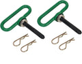 Lawn Mower Magnetic Hitch pin with Clip Ultra Strong Neodymium Magnet Trailer Gate Pin for Simple One Handed Hook On & Off -2pack