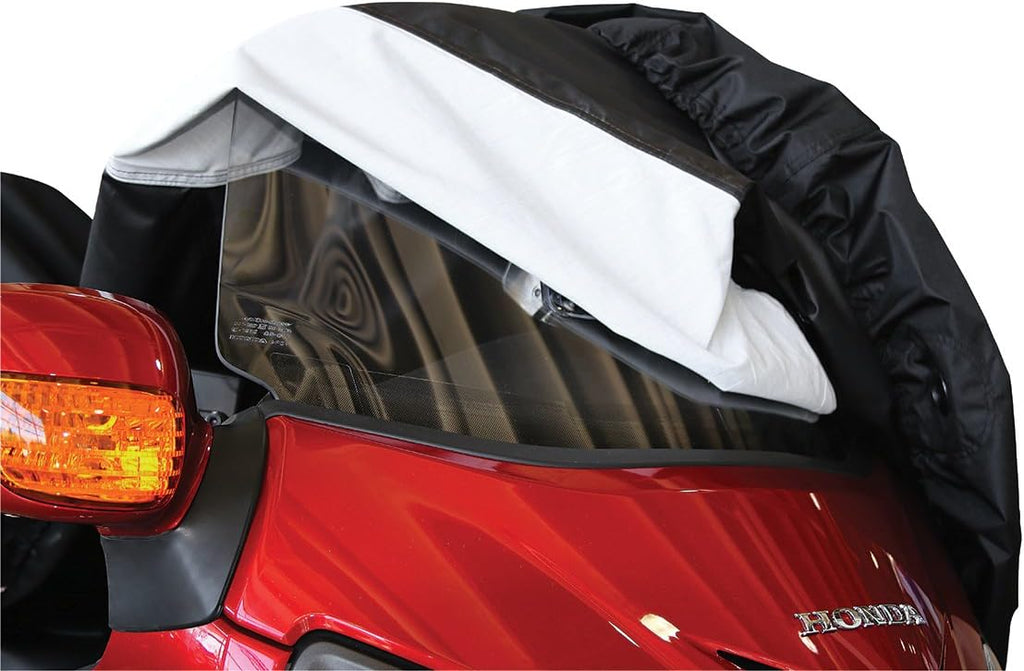 Nelson Rigg USA Defender Extreme Motorcycle Cover; Waterproof; Outdoor All Weather; Fade Resistant; Ventilated; Reflective; Lock Grommets; Storage Bag (XX-Large)