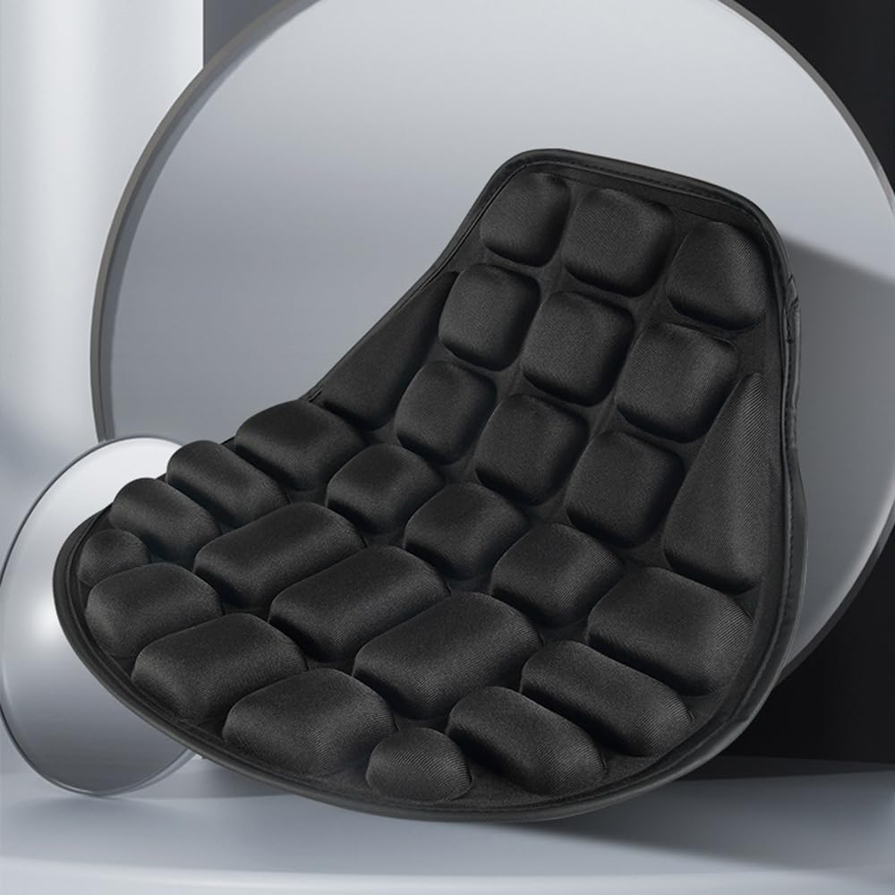Motorcycle Seat Cushion for Husqvarna 901 Norden 901 Norden901, 3D Mesh Breathable Motorbike Seat Pad Pressure Relief, Shock Absorbing Comfort Saddle Cover for Touring Rides,Thick Model