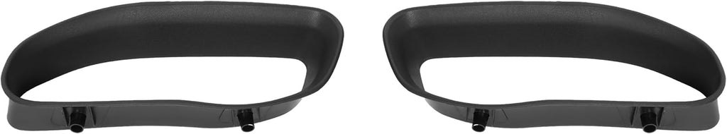ALMULOO Tow Hook Bezel Kit Compatible with 2019-2024 Ram 1500 DT Front Bumper Tow Hook Cover Replacement for 68274701AA, 68274701AB Left & Right Side