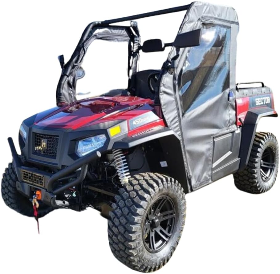 HISS45-DRF-BZS Soft Doors & Rear Window for HiSun Sector 450/550 / 750
