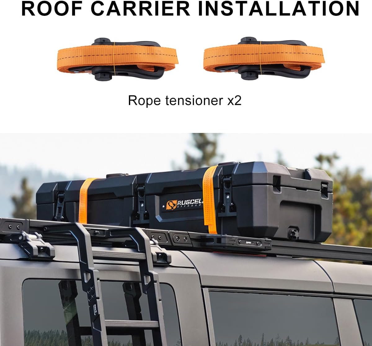RUGCEL 126QT Waterproof Dry Box Off-Road for Camping, Trunk, Roof Rack