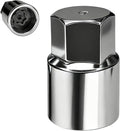 Wheel Lock Key Lug Nut Key Locking Lug Nut Removal Tool for Toyota Lexus Tacoma Senna, Security Nuts Socket Wrench Anti-Theft D-Wheel Locking Nuts Socket Adapter Installation & Removal (Silver