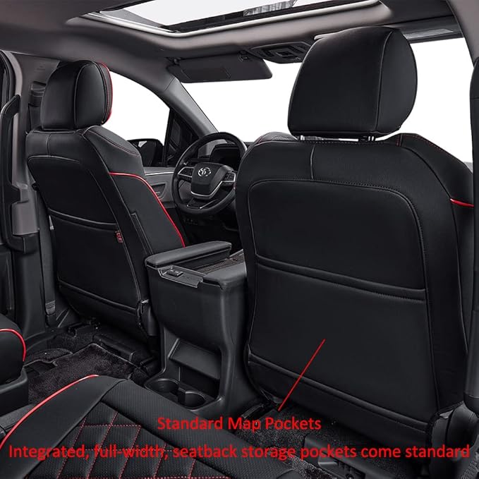 EKR Sienna Seat Covers for 2021-2025 Toyota Sienna XLE, 7 Seats, 2nd Row - Image 4