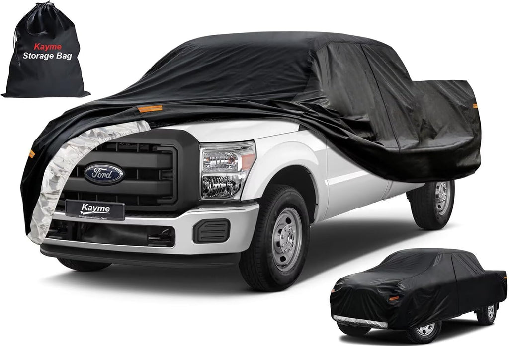 Kayme Truck Cover Custom Fit Ford F-250 Crew Cab Short Bed. Full Exterior Heavy