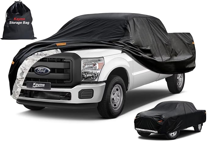 Kayme Truck Cover Custom Fit Ford F-250 Crew Cab/Super Cab Short Bed. Full by kayme
