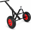 Trailer Dolly with 2" Hitch Ball, 1000 lbs Capacity, Heavy-Duty Steel Frame with Hammer-Tone Finish, Wide Wheelbase & 13" Flat-Free Tires – Lawn Tractor, RV, Boat, and Utility Trailer Mover Dolly