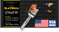 DLDIRECT Slatwall Panel Garage Wall Organizer: Heavy Duty Mounted PVC Rack