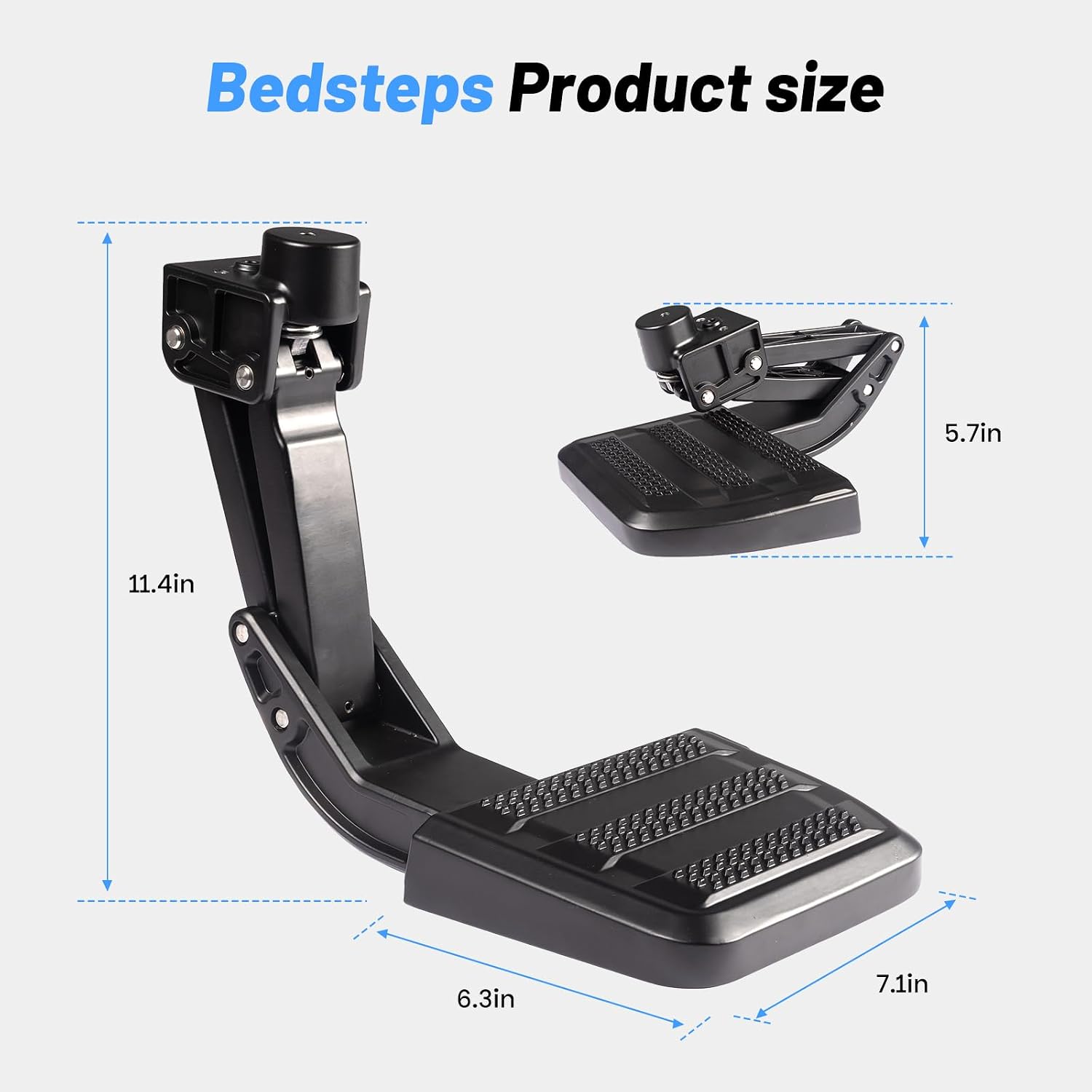 Upgraded Heavy-Duty Aluminum Truck Bed Steps Compatible with Toyota Tacoma 2024 2025 2026, Solid One-Piece Construction Tailgate Step, 350 LBS Rear Bed Steps Replace PT392-35920