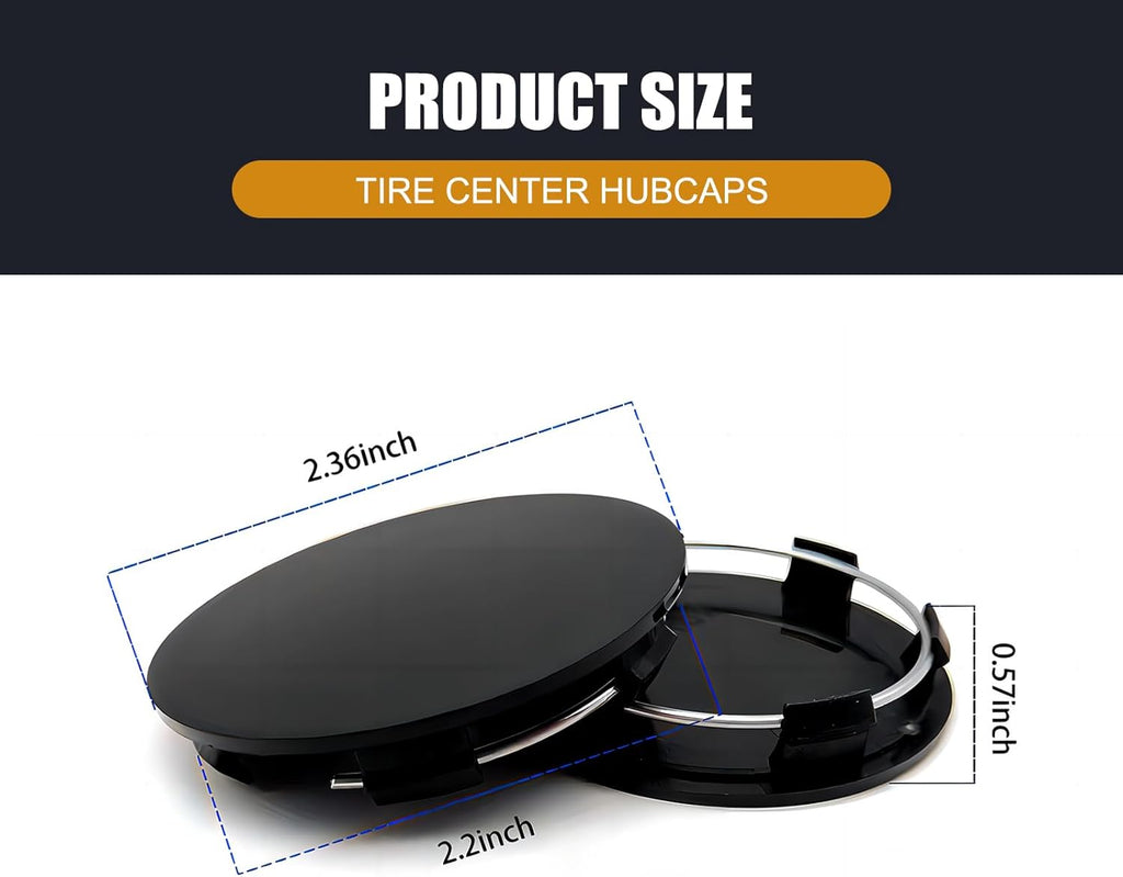 4 PCS Car Wheel Center Hub Cover, 60MM/2.36In Outer Diameter and 56MM/2.2In Inner Diameter, Snap-in Vehicle Rim Hub Caps Accessories (Silver)
