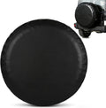 Spare Tire Cover,Waterproof Dust-Proof PVC Leather Tire Covers for Car,Truck,RV,SUV,Camper Trailer Universal,Tough Tire Wheel Soft Cover, Black(for Overall Wheel Diameter 27-29 inch)