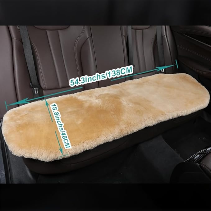 Fluffy Genuine Australia Sheepskin Car Seat Cover - Image 3