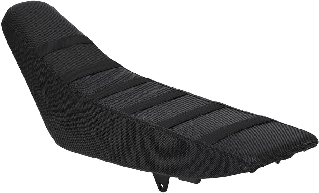 Universal Electric Dirt Bike Seat Cover Striped Soft for Tuttio Tutti Tutto Yozma in 10 ETM RTR Lite Strike VIPOOO Valtinsu Off Road Motorcycle (Black)