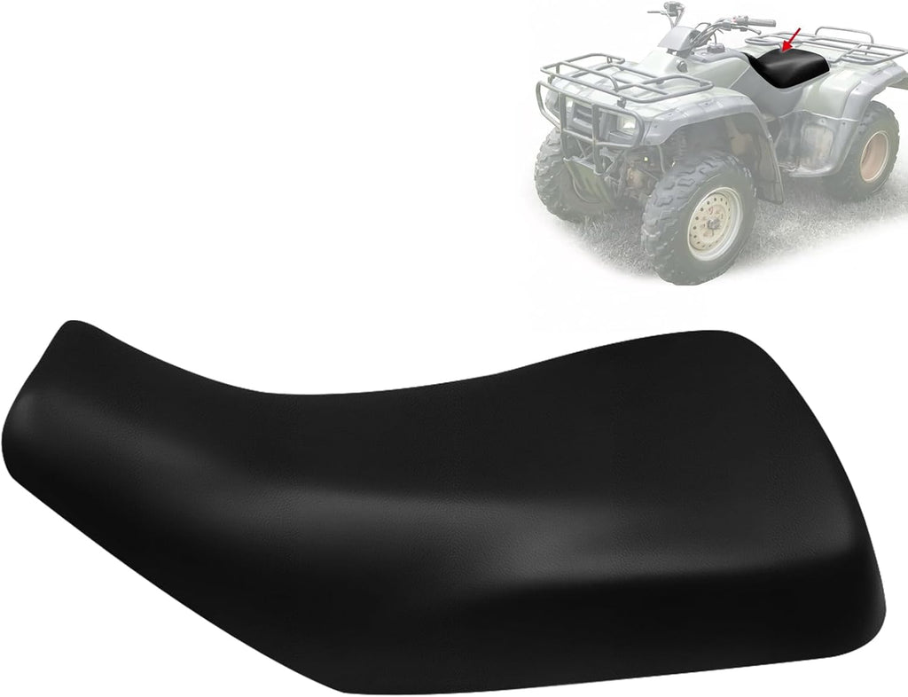 Seat Cover Compatible with Honda TRX350 Rancher 2000-2006 and Honda TRX400 Rancher 2004-2006, Heavy Duty Leather ATV Seat Cover Replacement, Black