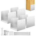 8"x8" adjustable post base, 4pcs stainless steel post, main product view
