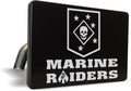 [Officially Licensed Marine Corps Product]- MARSOC Marine Raiders USMC - Premium Quality Anodized Billet Aluminum Laser Etched UV Resistant Metal Trailer/Tow Hitch Cover for 2" Receivers for Car
