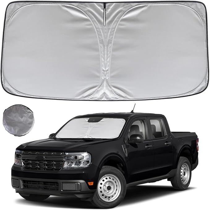 KAYZT Windshield Sun Shade for 2017-2022 Ford F250 F350 F450 F550 Super Duty by KAYZT