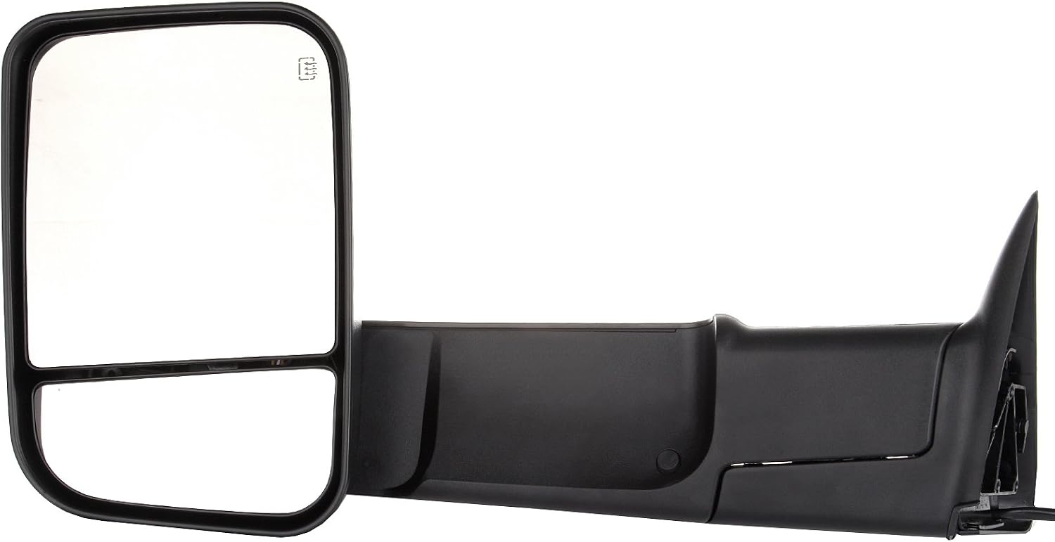 A Pair Heated Towing Mirrors Fits 1998-2001 for Dodge for Ram 1500 for Ram 2500 for Ram 3500 Truck, Power Adjusted View Mirror