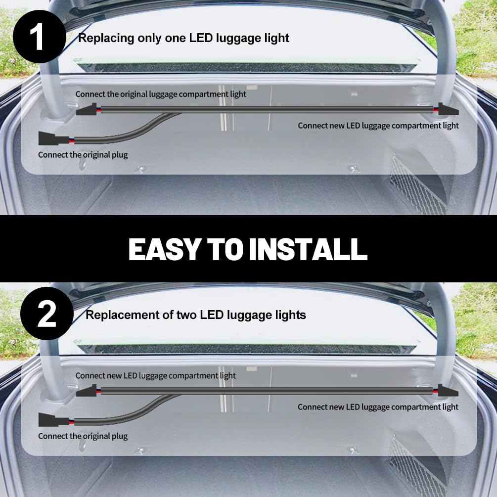1/PCS Led Trunk Luggage Compartment Light for 2016-2024 Au-di A4 S4 B9 Sedan Backup Boot Interior Compartment Lamps Glove Box Lights Replace OEM 8J0947409 8W0971832 8W0972575