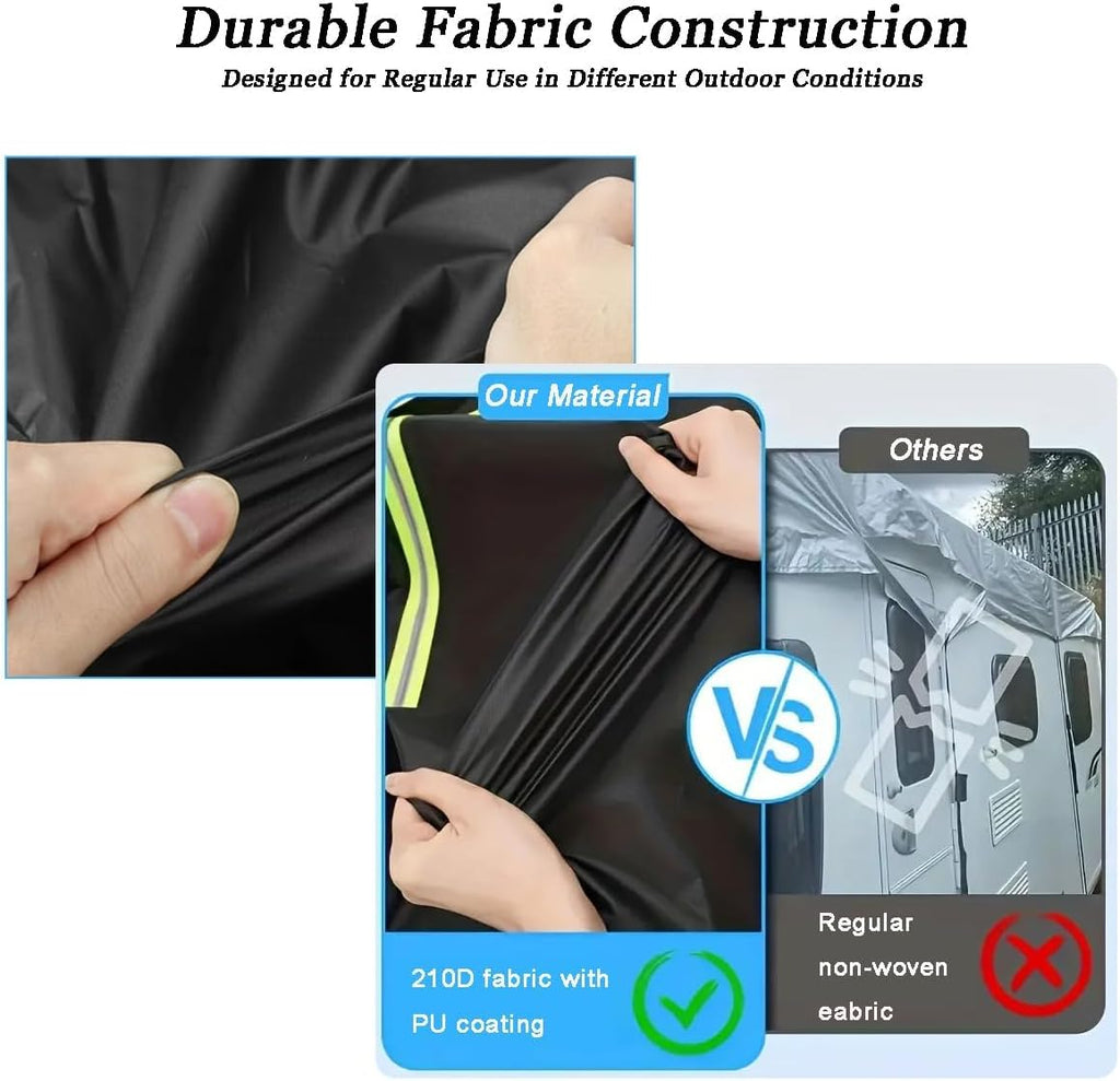 210D RV Roof Cover for Thor Motor Coach Chateau 28Z 2025,Camper Top Protection Weatherproof Travel Trailer Canopy Tarp Sun Snow Dust Guard,7.5 * 5m-18hooks