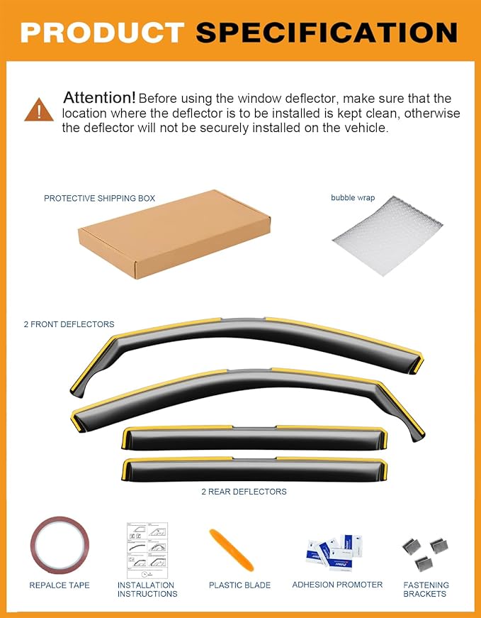 in-Channel Window Rain Guards Fit - Image 7