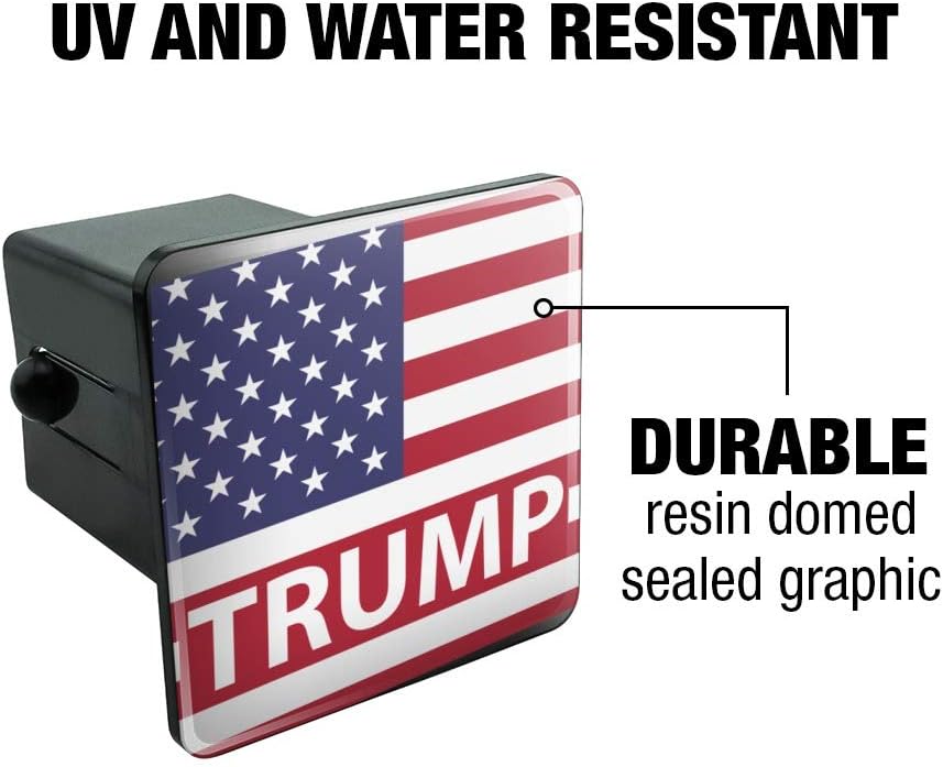 GRAPHICS & MORE President Trump American Flag Tow Trailer Hitch Cover Plug Insert 2"