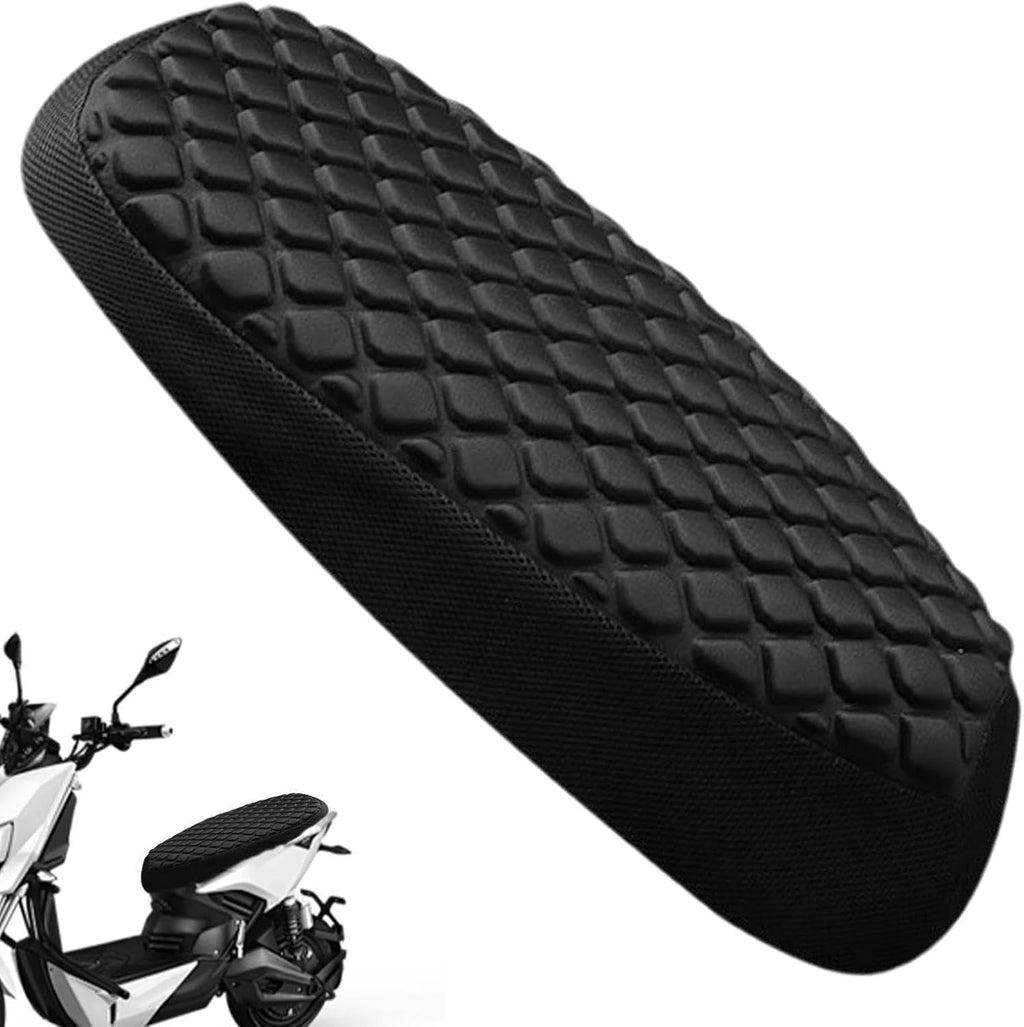 Seat Cushion Motorcycle - Breathable Seat Cushion - 3D Honeycomb Structure Breathable Motorcycle Rear Pad for Long Rides