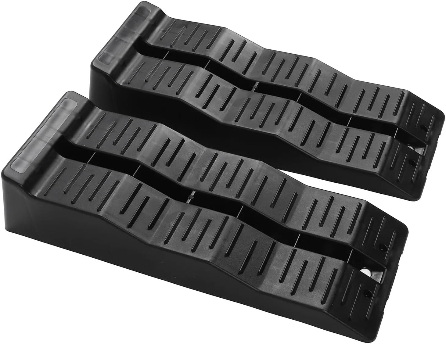 Ramps 11000LBS Load Capacity RV Leveler Wheel Chock for Travel Trailer Campers Truck RV Leveler RV Leveling Blocks