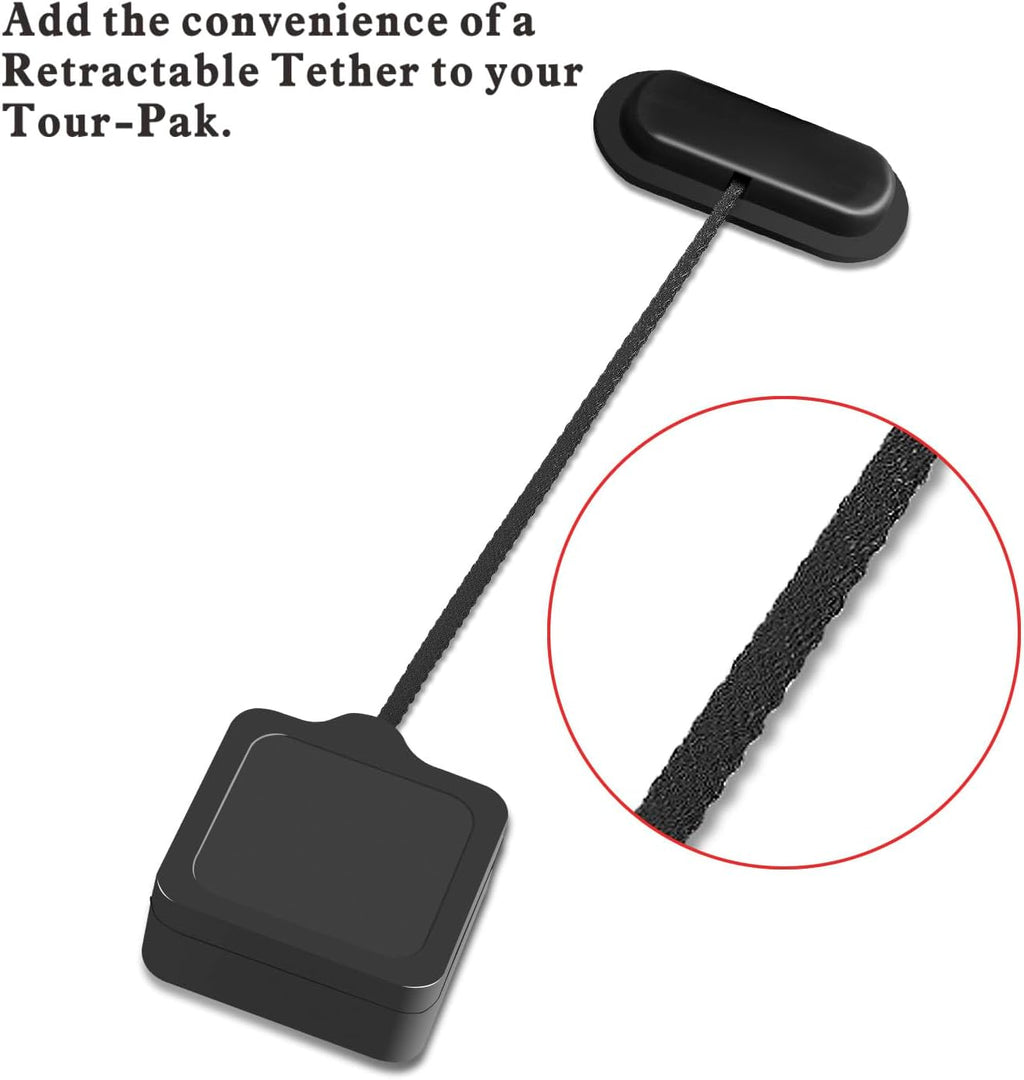 Tour Trunk Cable Lid Tether Fit for Harley Aftermarket King Chopped Razor Touring Trunk Luggage Compatible with Touring Road King Road Glide Street Glide Electra Glide Ultra-Classic 2014-later