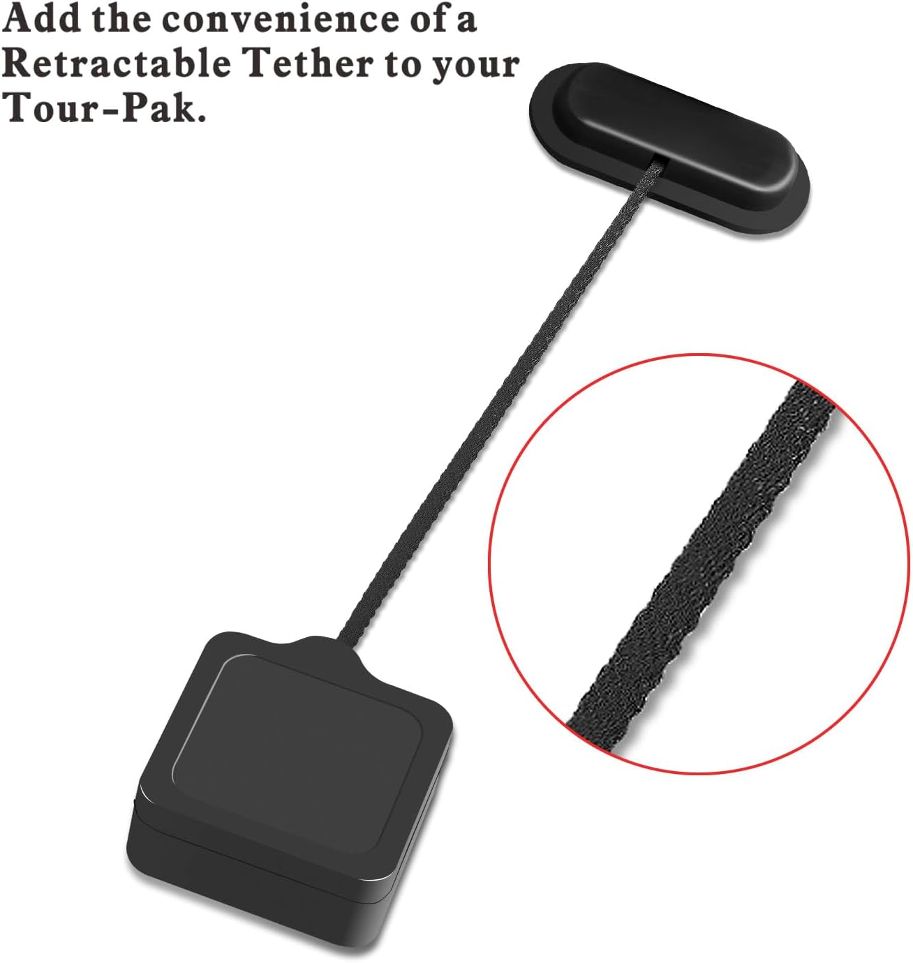Tour Trunk Cable Lid Tether Fit for Harley Aftermarket King Chopped Razor Touring Trunk Luggage Compatible with Touring Road King Road Glide Street Glide Electra Glide Ultra-Classic 2014-later