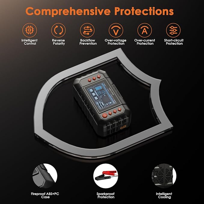 WAVLINK Smart Battery Charger, Car Battery Charger