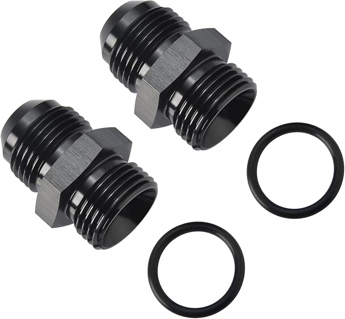 12AN Male Flare to 12AN ORB O-ring Boss Fuel Pump Rail Adapter Fitting Aluminum - Image 4